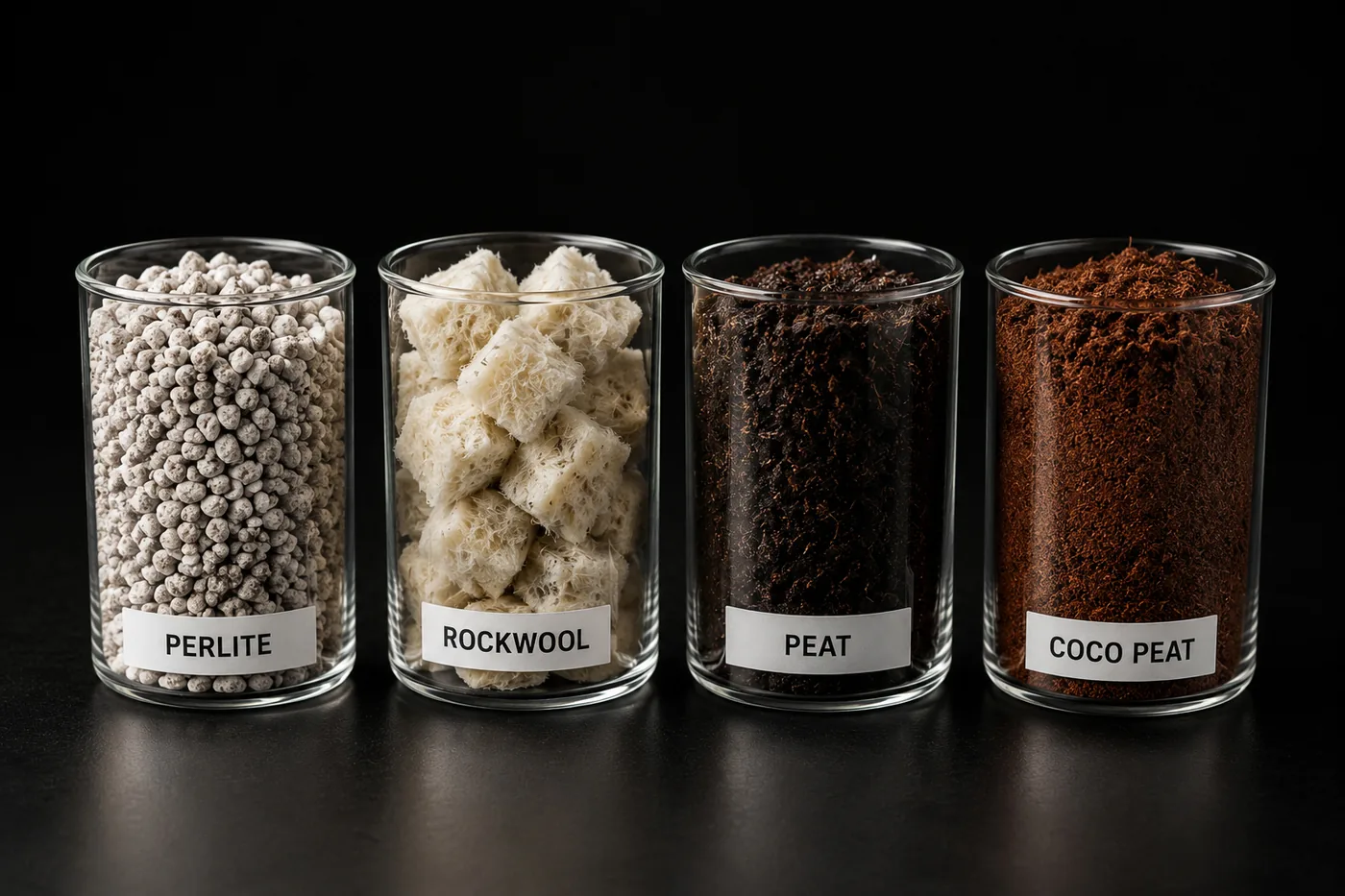 Substrate Comparison &mdash; Coco Peat vs Perlite, Rockwool, Peat
